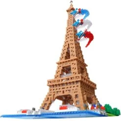 Nanoblock 22442 Eiffel Tower Banks Of Seine Deluxe Edition Nanoblock