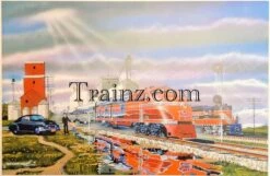 Robert West 355 Santa Fe 'Rock Island Thunder' Railroad Art Print - AP