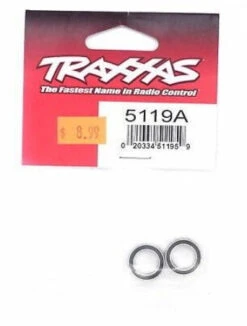 Traxxas 5119A Ball Bearings, Black Rubber Sealed, 10x15x4mm(2)