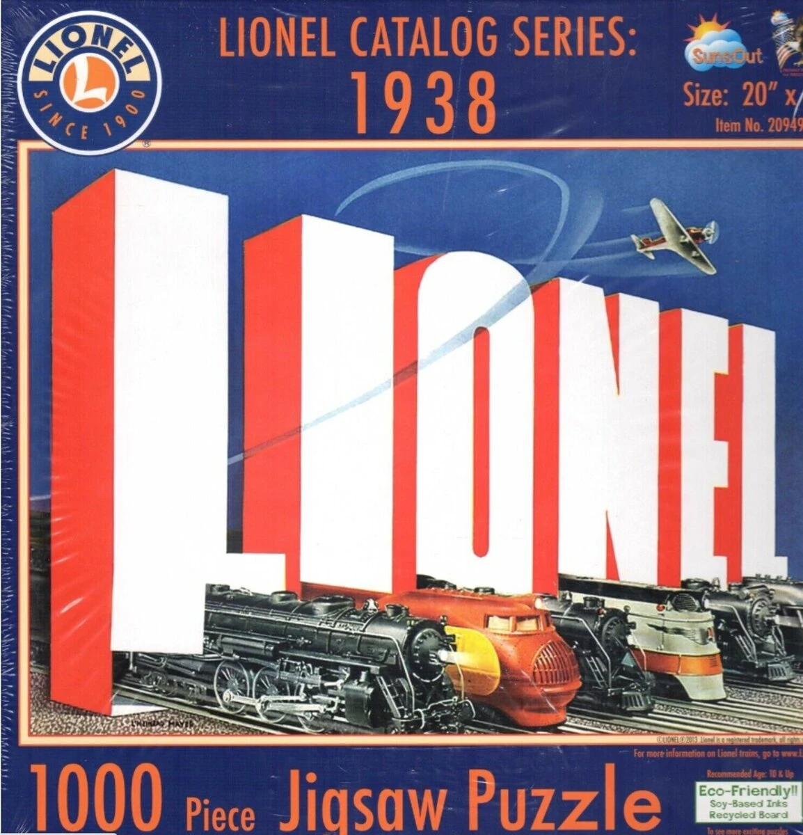 Sunsout 20949 Lionel Catalog Series 1938 Jigsaw Puzzle 1000 Piece 1 Sunsout 20949 Lionel Catalog Series 1938 Jigsaw Puzzle 1000 Piece
