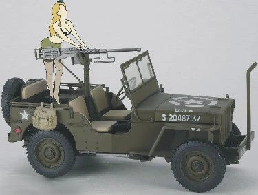 Hasegawa 52283 1:24 US Army 1/4-Ton 4x4 Truck With Girl Figure Plastic Model Kit 1 Hasegawa 52283 1:24 US Army 1/4-Ton 4x4 Truck With Girl Figure Plastic Model Kit