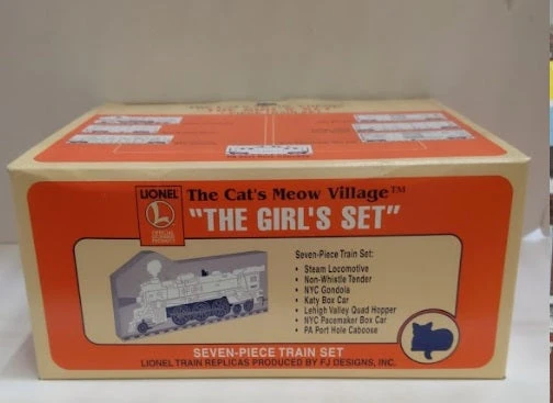 Lionel Cat's Meow Village The Girl's 6 Piece Wooden Block Set 1 Lionel Cat's Meow Village The Girl's 6 Piece Wooden Block Set