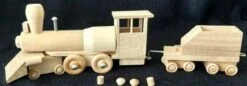 Wood Krafters 151 Wooden HO Scale Steam Engine & Tender Kit