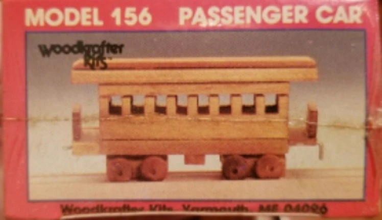 Wood Krafters 156 Wooden HO Scale Passenger Car Kit 2 Wood Krafters 156 Wooden HO Scale Passenger Car Kit - Image 2
