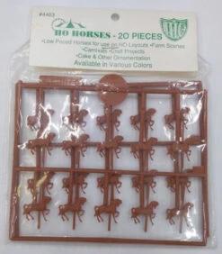 IHC 4403 HO Brown Horses (Pack Of 20)