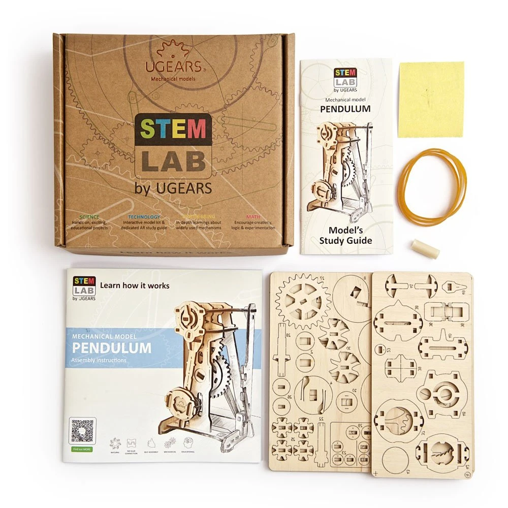 UGears 12116 STEM Lab Pendulum 3D Wooden Model Kit 2 UGears 12116 STEM Lab Pendulum 3D Wooden Model Kit - Image 2