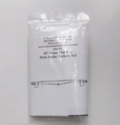 Wiseman Model Services On30 20' Wood Flat Car W/ Stake Pockets Kit