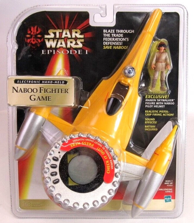 Hasbro 40969 Naboo Fighter Game Electronic Hand-Held W/Figure 1 Hasbro 40969 Naboo Fighter Game Electronic Hand-Held W/Figure