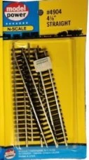 Model Power 4904 N Scale 4 1/8" Straight Track (4 Pieces Included)