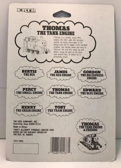 Ertl 1237 Thomas & Friends Die-Cast Thomas The Tank Engine 2 Ertl 1237 Thomas & Friends Die-Cast Thomas The Tank Engine - Image 2