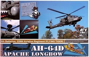 AFV Club AR72S01 1:72 Boeing AH-64D Apache Longbow Helicopter Plastic Model Kit 1 AFV Club AR72S01 1:72 Boeing AH-64D Apache Longbow Helicopter Plastic Model Kit