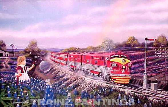Robert West 234 MKT 'Central Texas Memories' Railroad Art Print - AP 1 Robert West 234 MKT 'Central Texas Memories' Railroad Art Print - AP