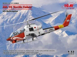 ICM 32063 1:32 Bell AH-1G Arctic Cobra US Army Helicopter Plastic Model Kit