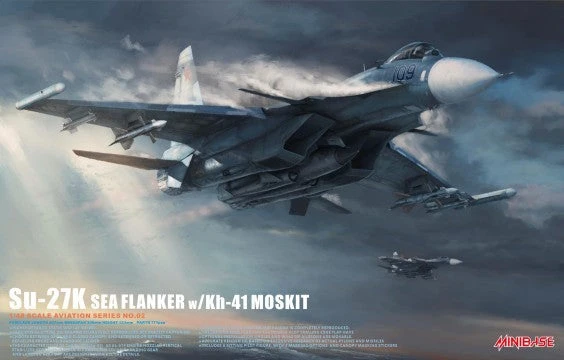 Minibase 8002 1:48 Su-27K Sea Flanker Russian Fighter Aircraft Plastic Model Kit 1 Minibase 8002 1:48 Su-27K Sea Flanker Russian Fighter Aircraft Plastic Model Kit