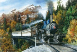Train Enthusiast Vendors 57780 Autumn Mist 1000 Piece Puzzle