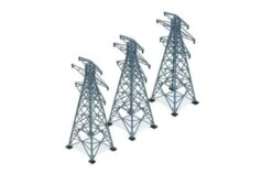 Hornby R530 OO 207mm Pylons (Pack Of 3)