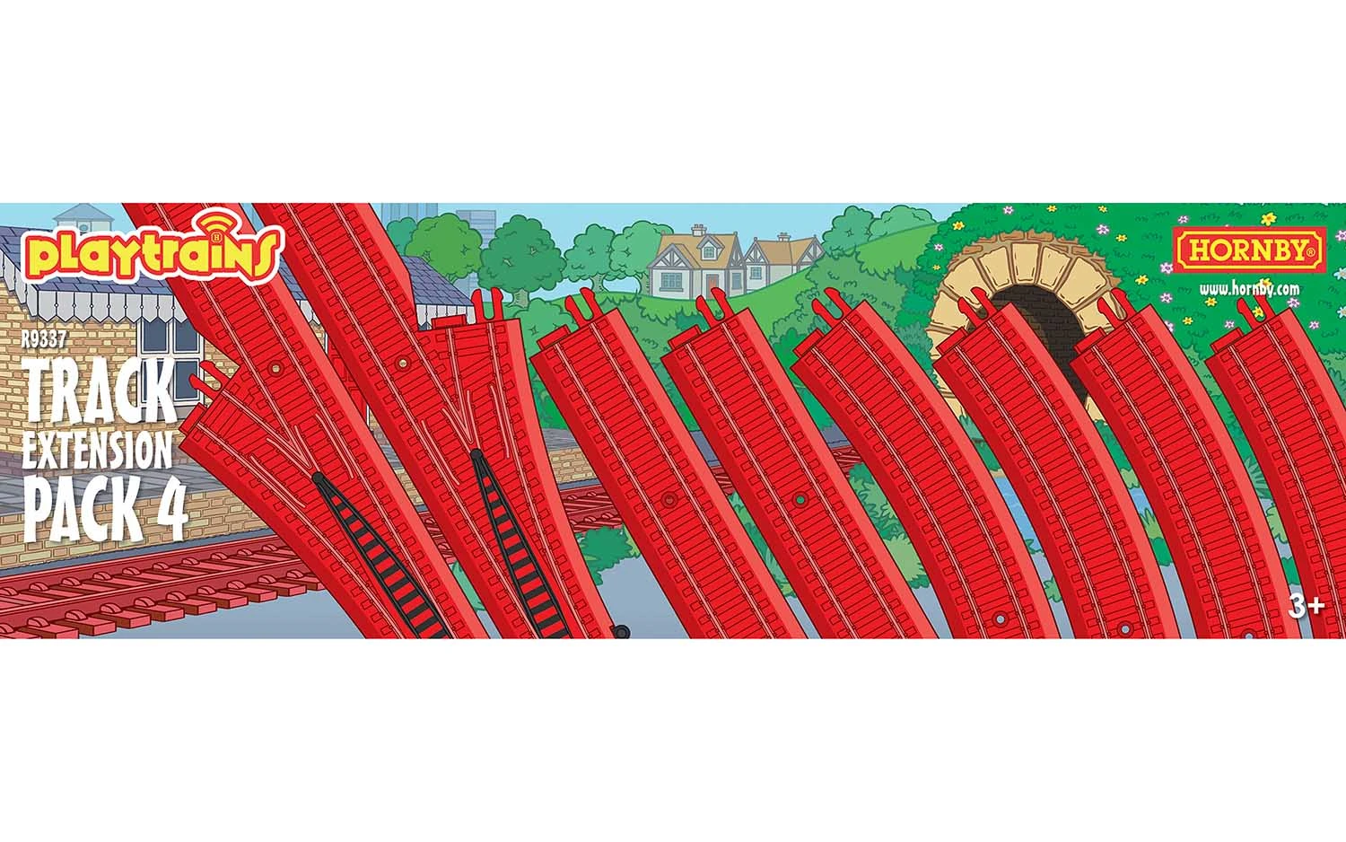 Hornby R9337 OO Playtrains Track Extension Pack #4 (Pack Of 8) 1 Hornby R9337 OO Playtrains Track Extension Pack #4 (Pack Of 8)