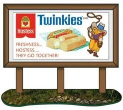 Classic Metal Works 20241 HO Mini Details 1950's Hostess Country Billboard