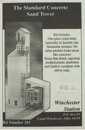 Winchester Station 101 HO The Standard Concrete Sand Tower Kit 1 Winchester Station 101 HO The Standard Concrete Sand Tower Kit