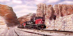 Robert West 427 Southern Pacific Southern Pacific Power Railroad Art Print AP
