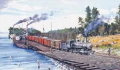 Train Enthusiast Vendors 49413 Crossing Columbia (River) 550 Piece Train Puzzle